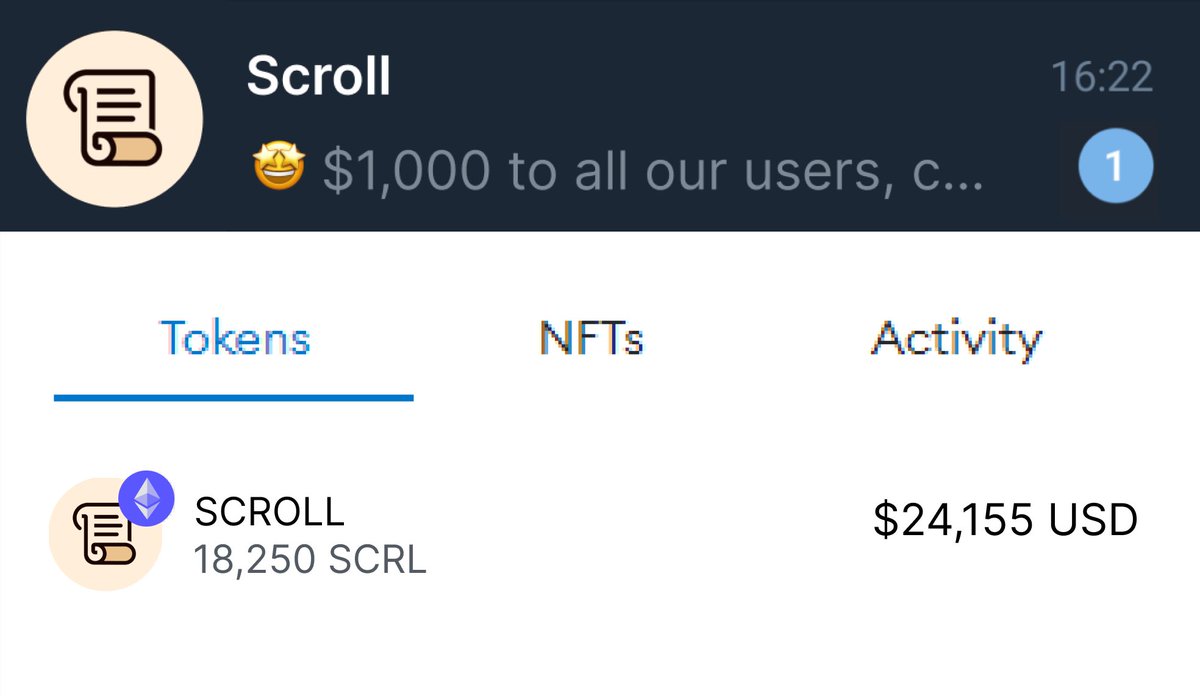 terra_gatsuki's tweet photo. 🟡 Mint these 10 NFTs on Scroll.

Each mint will have its own unique smart contract!

Get ready for a potential airdrop from Scroll.

🧵🔽: https://t.co/LPi4yAIUMP