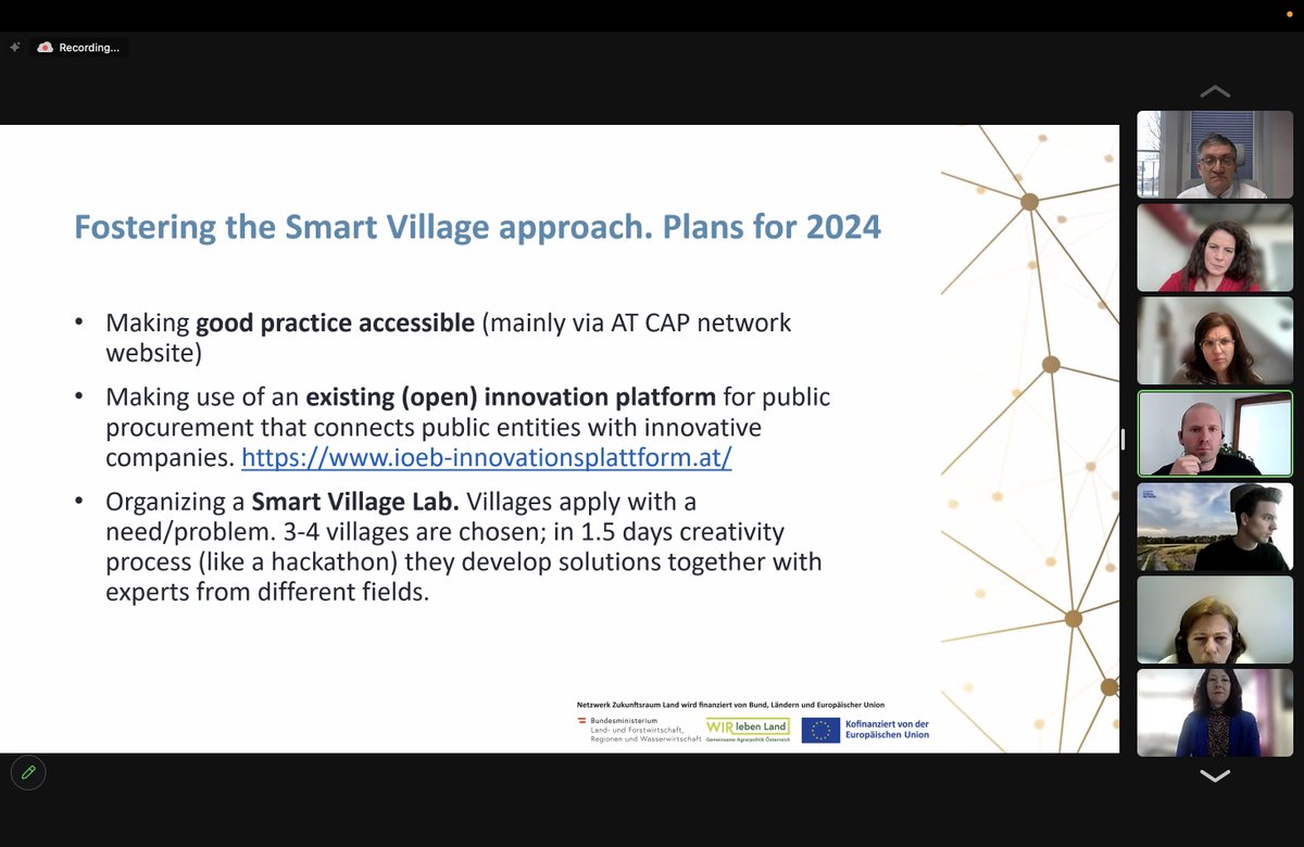 CAP Networks play a key role in supporting effective #SmartVillages policies. Today we had the Stakeholder Platform with national CAP Networks to share practical Smart Rural 27 experience & discuss relevant practices of networks. Outcomes published soon 📢 bit.ly/CAPNet_SV