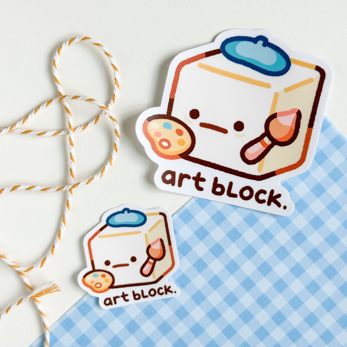 My art peaked drawing this literal art block 👁️👄👁️