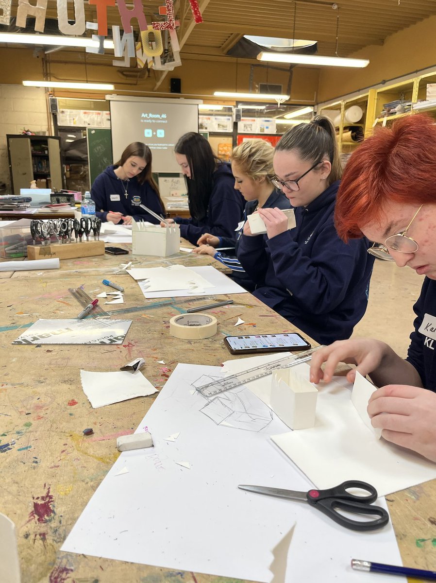 vitavryan's tweet photo. TY's are masterplanning, sketching and model making with Architect Caoimhe Power from @IAFarchitecture for our Architects in Schools workshop! Exciting new plans for @OldBawnCS being tested out. https://t.co/wOiu23iFt1