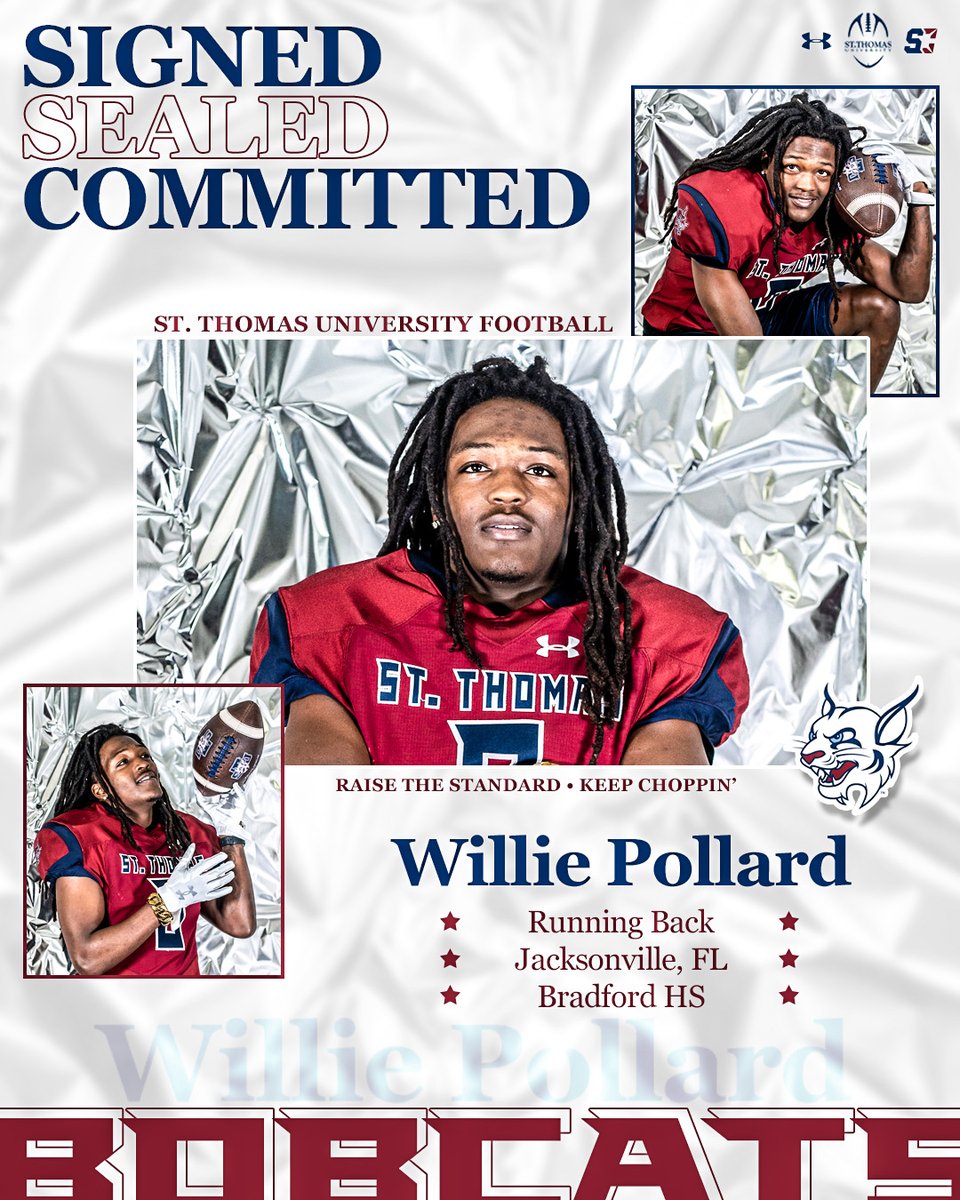 STU Football (@stu_football) on Twitter photo Join us in welcoming the newest Bobcat to the 3️⃣0️⃣5️⃣<a href="/Willie_p12/">Willie Pollard</a> 🌴
#RaiseTheStandard // #STUNSD24 Join us in welcoming the newest Bobcat to the 3️⃣0️⃣5️⃣<a href="/Willie_p12/">Willie Pollard</a> 🌴
#RaiseTheStandard // #STUNSD24