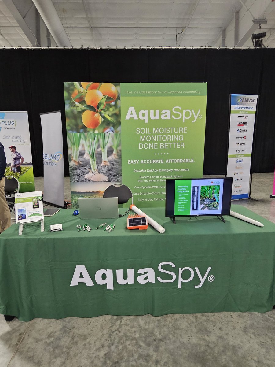 aquaspy's tweet image. All set up and ready for the 2024 @AuroraAgNetwork Summit #irrigate, #agronomy