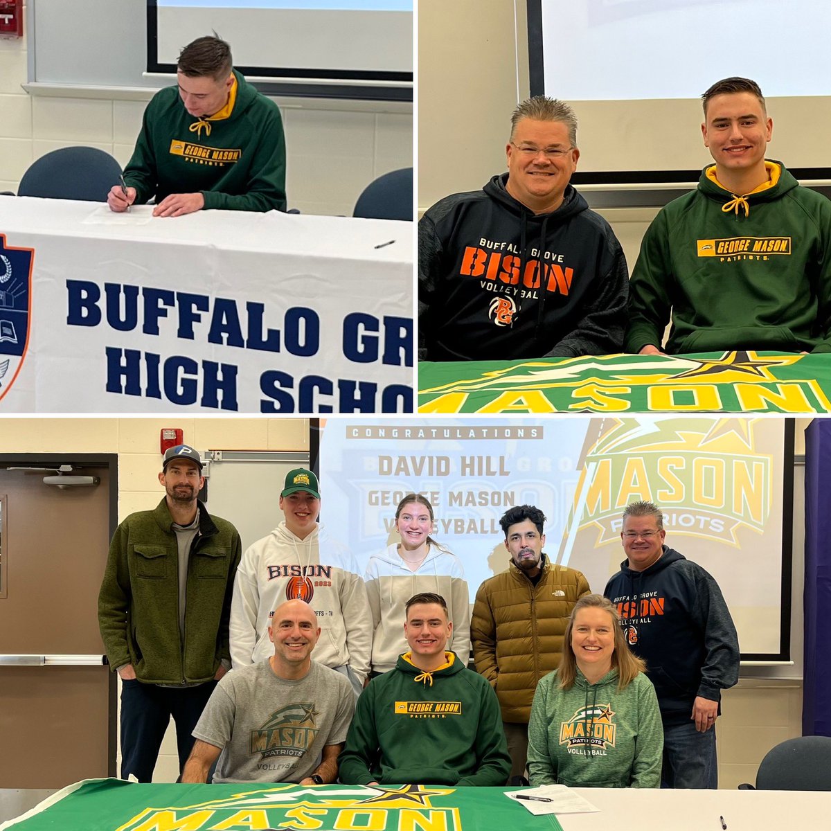 Excited for David Hill as he commits to George Mason to play volleyball in college next year!  Congratulations David… we are proud of you!!