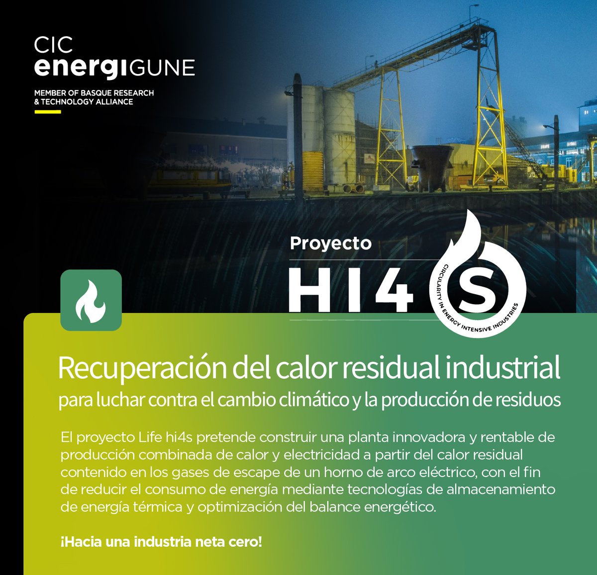 🔥 <a href="/HI4Slife/">LIFE HI4S</a>, coordinado por CIC energiGUNE, se postula como una solución para mejorar la #eficiencia de la industria del metal, desarrollando una tecnología de tratamiento, recuperación y reutilización de la #energíaresidual de este proceso industrial.
cicenergigune.com/es/blog/modelo…