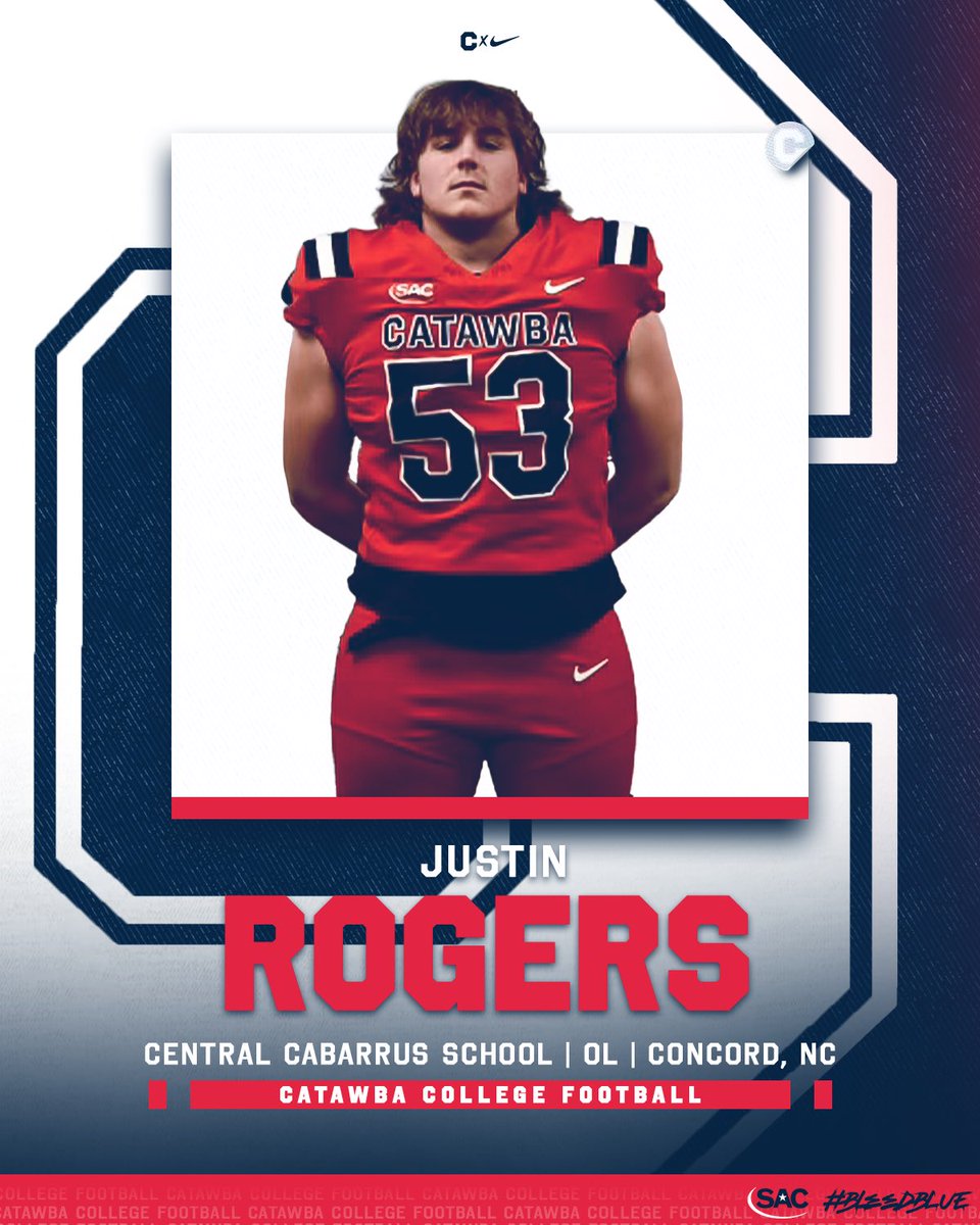 SIGNED‼️✍️
Please help us welcome Justin Rogers to the Catawba Family‼️
#bleedblue | #catawbaculture