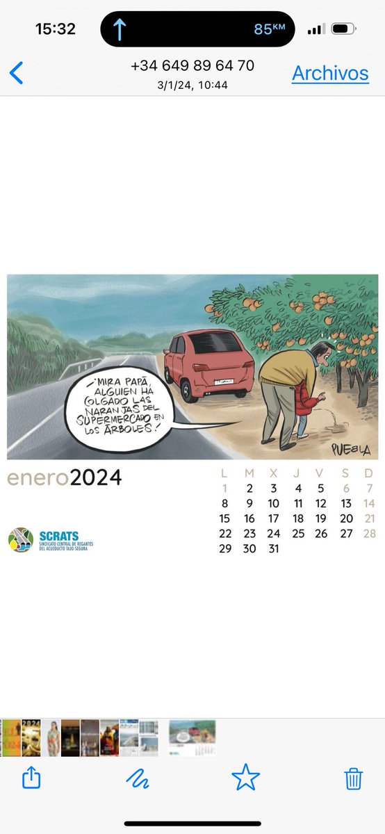 A cuenta de todo lo que está pasando con el campo y la agricultura española, no me negaran que esta viñeta del calendario del <a href="/scrats_regantes/">S.C.R.A.T.S</a> es genial