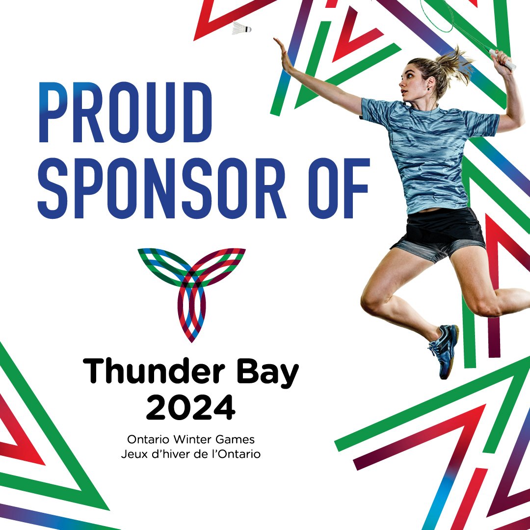 We're delighted to share that we are a sponsor of the 2024 Winter Games in Thunder Bay.

The Ontario Winter Games promise to be an extraordinary celebration of athletic excellence and community engagement!

#TBayGames2024 #OntarioWinterGames