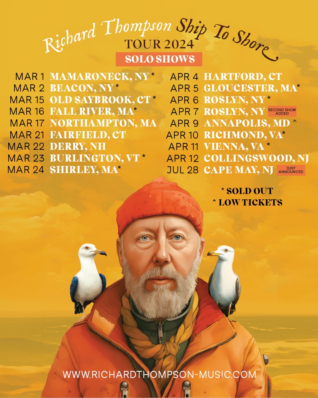 Richard Thompson on X: Tickets are on sale and going fast for