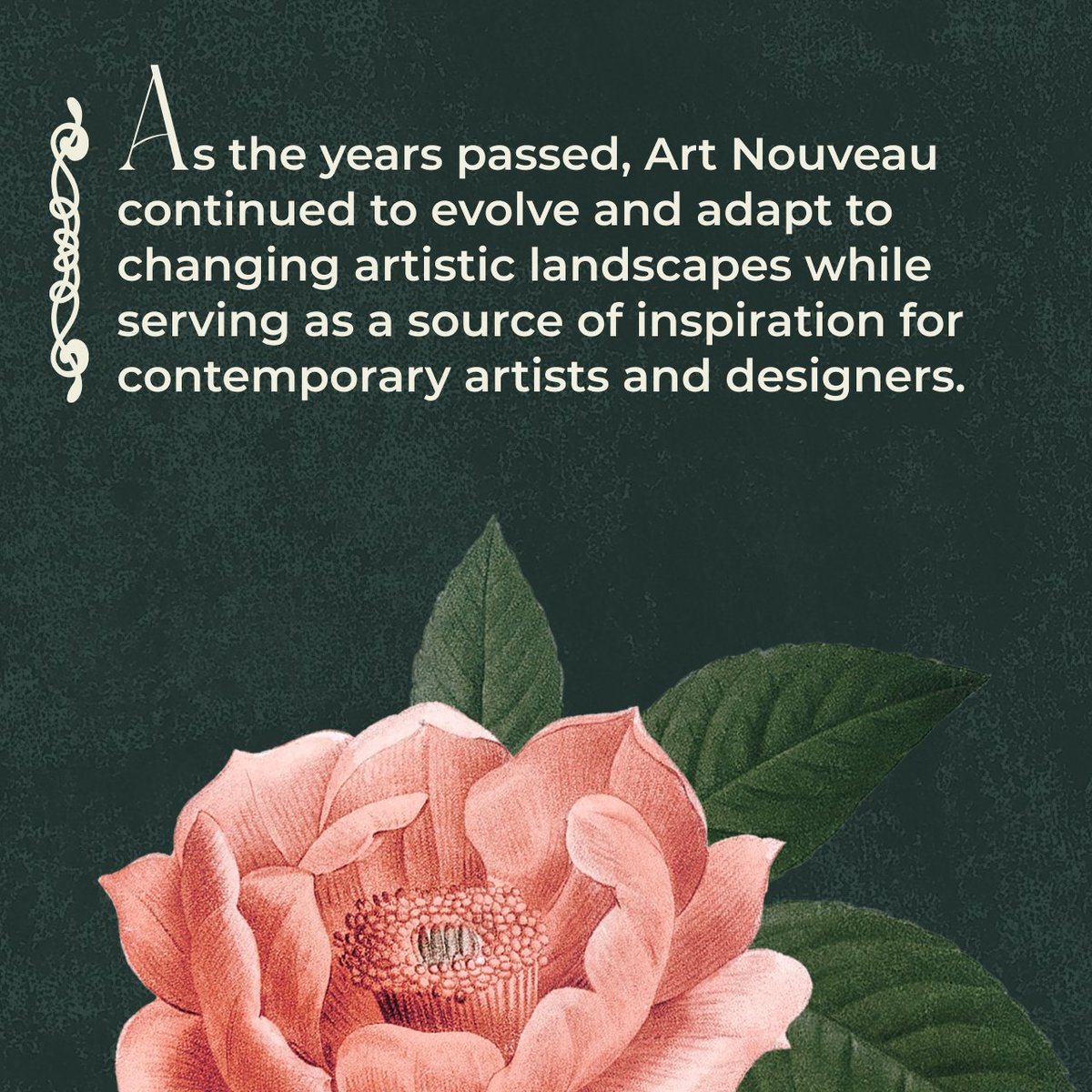 Let's talk #ArtNouveau. 🌹 This artistic movement from the late 19th century has proven to be not just a trend – but a forever vibe. Here are some of the things you should know about #ArtNouveau