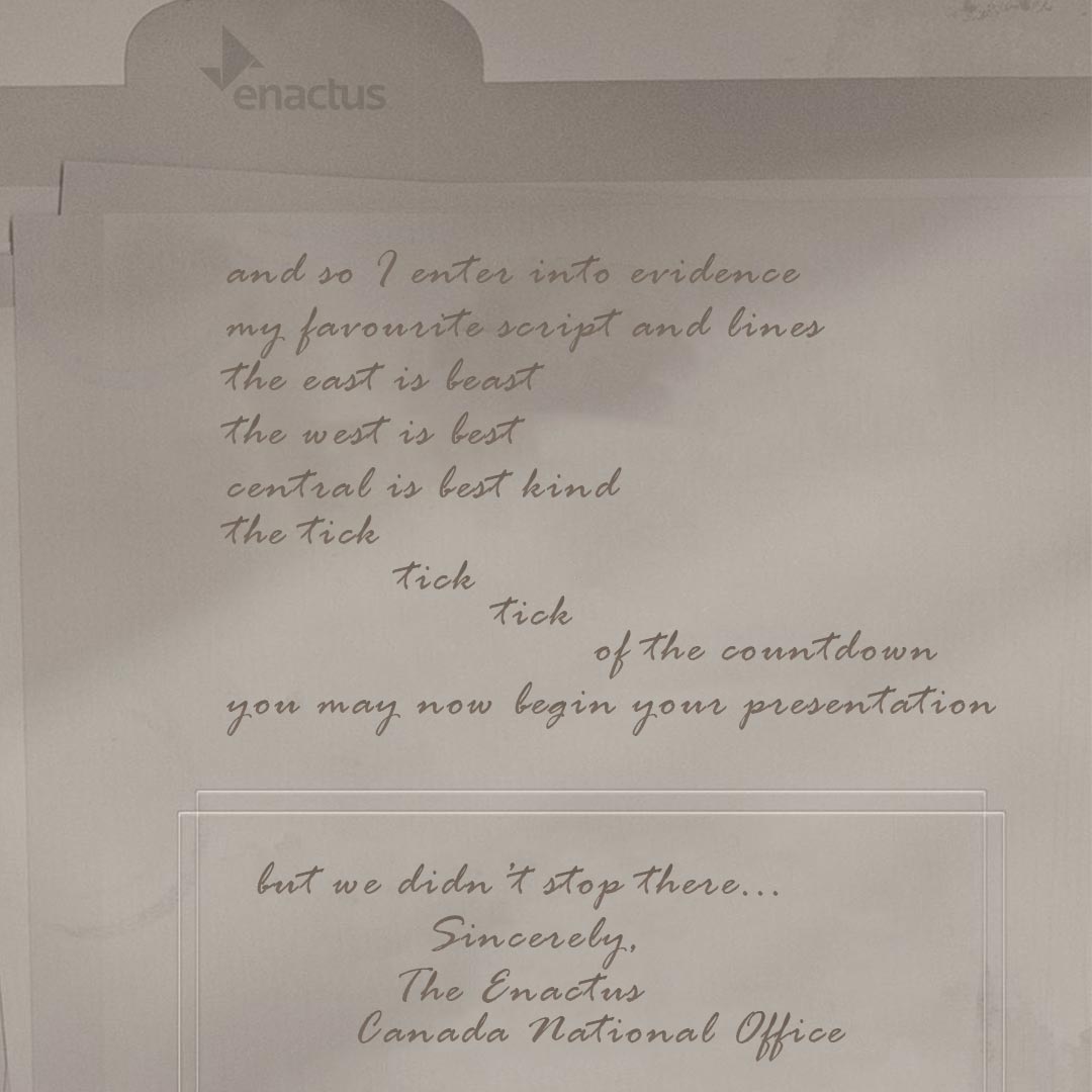 Enactus_Canada's tweet photo. All's fair in love and #EnactusRegionals - we'll see you soon! https://t.co/9oDZn7Xu3R
