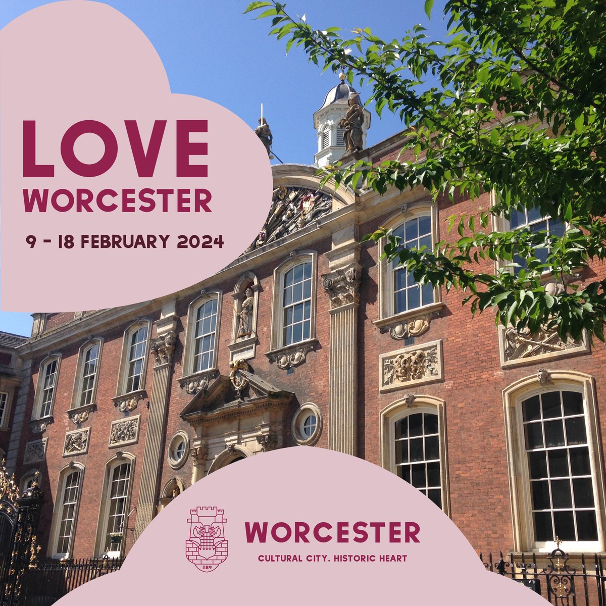 Worcester’s heritage venues are hosting a nine-day celebration of the historic city – and everyone is invited! Events will be held between Feb 9 and Feb 18 at churches, museums, libraries and other public venues across the city. Find out more at visitworcester.co.uk/loveworcester
