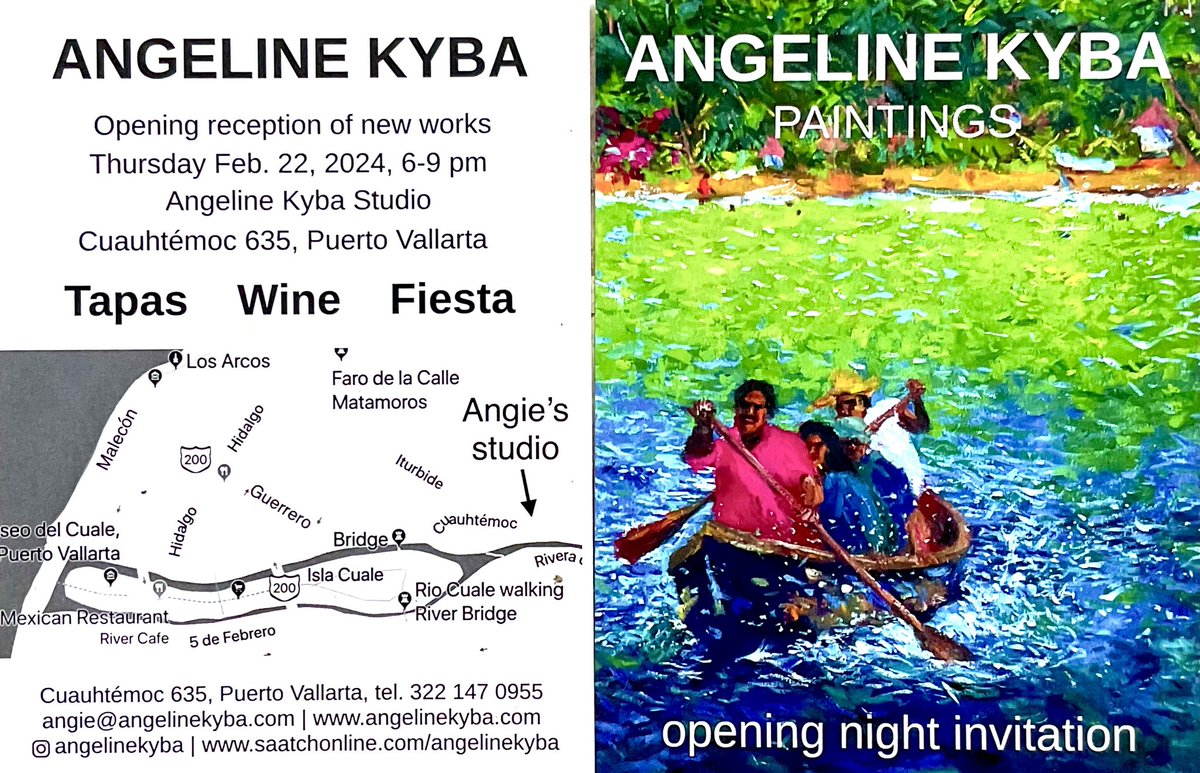 angelinekyba's tweet photo. @banderasnews Save the date for Angeline Kyba's 24th annual opening exhibition https://t.co/sY1K3JKKTN