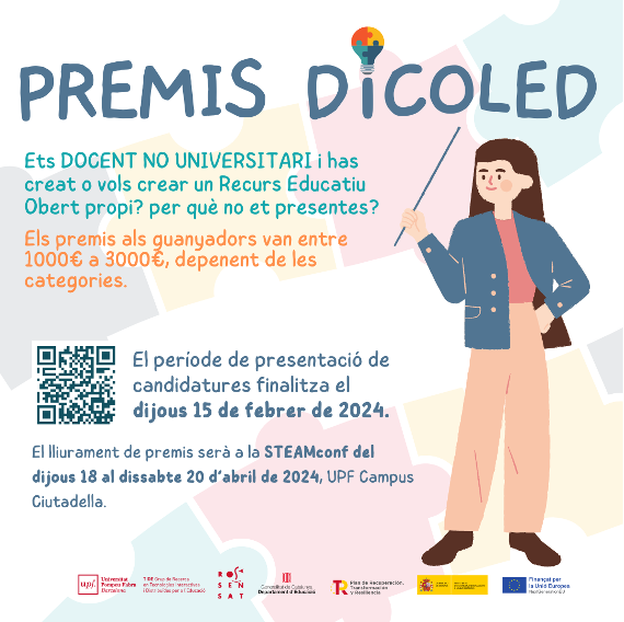 El web de STEAMconf Barcelona 2024 ja està en línia! steamconf.com Acollirà l'entrega dels #PremisDICOLED, i tots els nominats rebran un codi per gaudir de la conferència gratuïtament. Participa #PremisDICOLED! Vina a la #STEAMconf! upf.edu/web/dicoled/co…