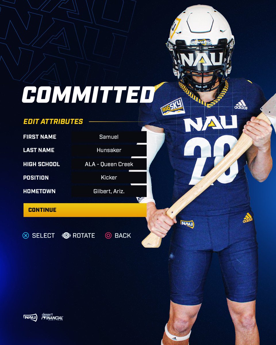 Officially a Lumberjack 🪓

Welcome to the squad, <a href="/SamuelHunsaker_/">Samuel Hunsaker</a>! 

#RaiseTheFlag | #NSD24