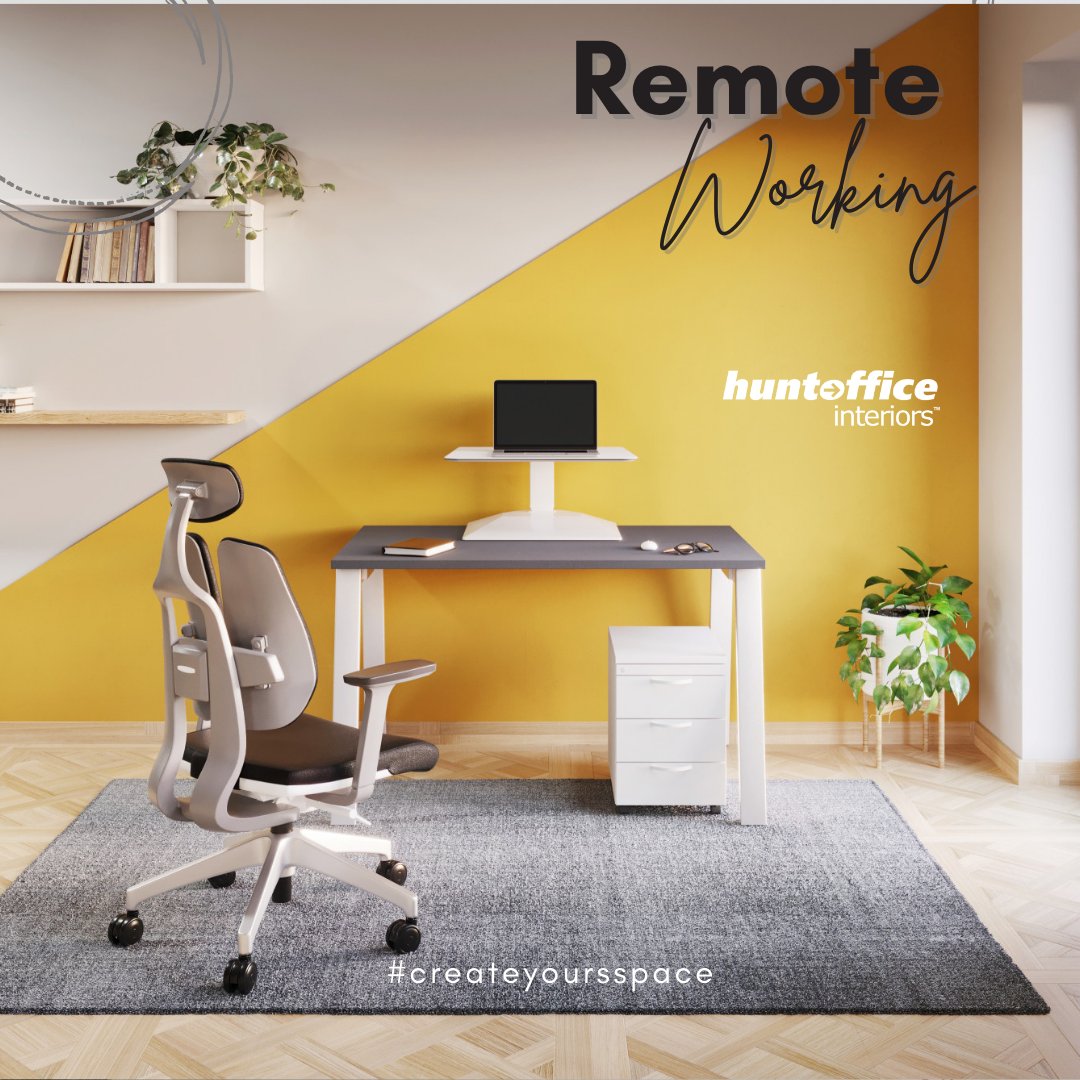 Everything you need for Remote Working. #officeinteriordesign #officefitout #fitoutsolutions #officefurniture #workspace #remotework #desks #chairs #ergonomicfurniture #storage #remotework #workingfromhome #hybridworking bit.ly/3wzcROD