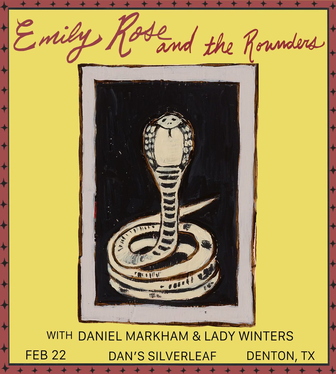 Our next show will be on February 22nd at Dan’s Silverleaf in Denton, TX with Emily Rose &amp; the Rounders and Lady Winters. See you there!