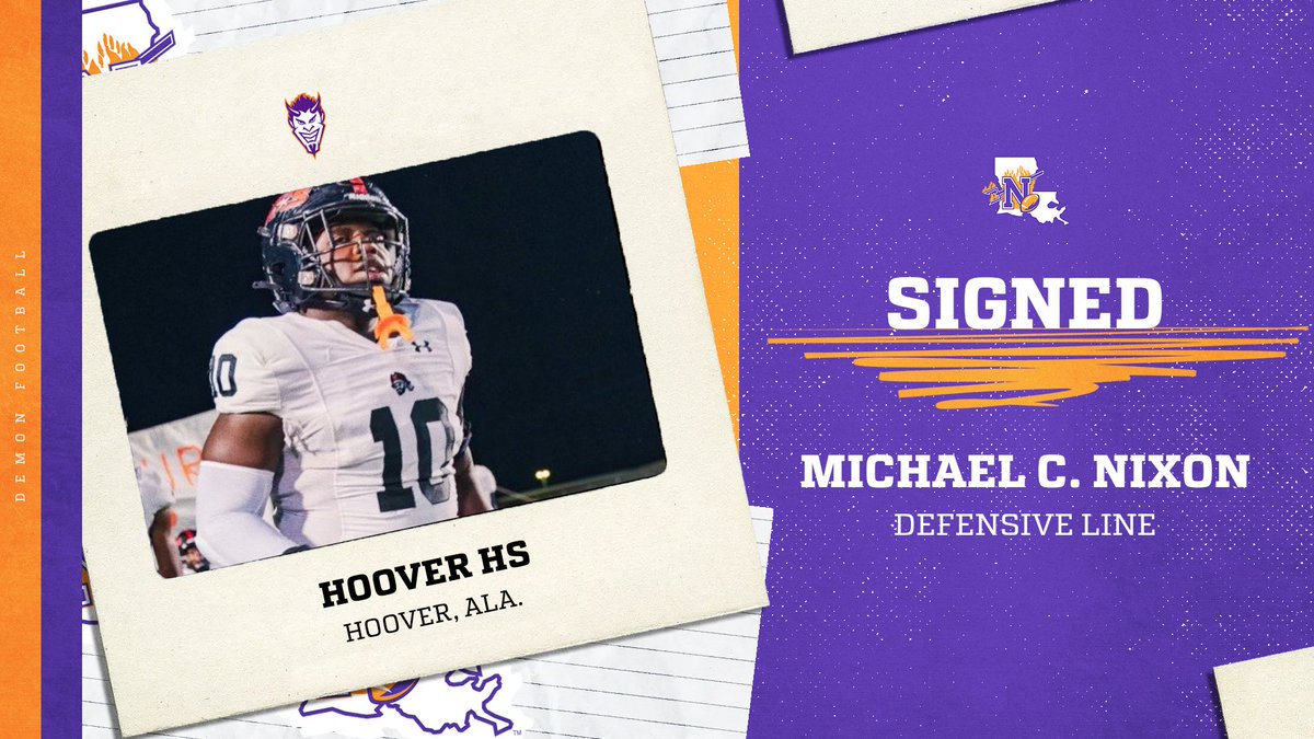 Welcome to the Demon Family, <a href="/Michael_cnixon/">Michael Nixon</a>!

✏️ Michael C. Nixon
🏈 Defensive Line
📍 Hoover, Ala.
🏫 Hoover HS

#ForkEm