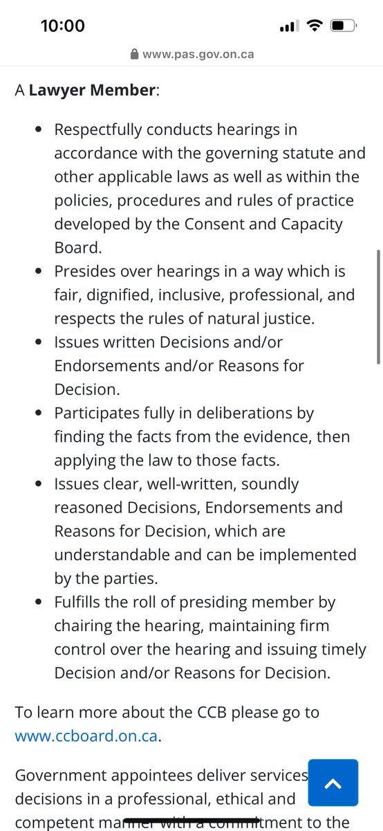 The Consent and Capacity Board (CCB) is offering an exciting adjudicative opportunity to lawyers across Ontario!  

Link to the job posting: lnkd.in/eNGfGyWu

This Job Ad expires on February 23, 2024.