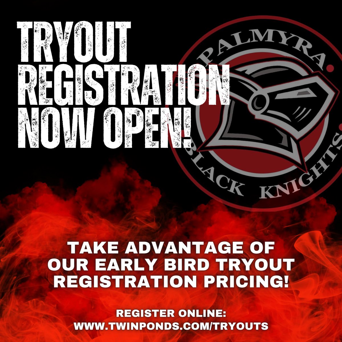 🏒Registration for Palmyra Black Knights Tier 2 2024-2025 Tryouts are OPEN!! Early bird pricing ending soon for 9u-12u! Learn more and register now at the link below! #TwinPondsIceArena #HarrisburgPa #pbk #palmyrablackknights #hockeyplayer #hockeytryouts

twinponds.com/club-informati…
