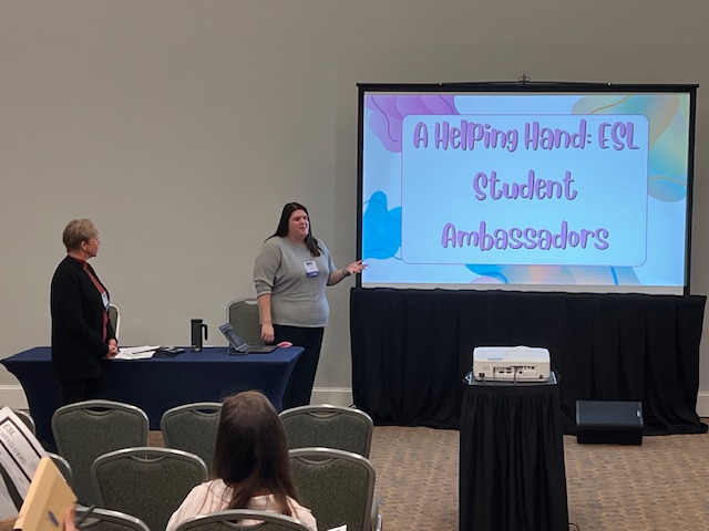 CCPS_FRC's tweet image. The amazing High School ESL teachers, Debra Owen &amp;amp; Caroline Doyle presented at the 2024 VESA conference in Williamsburg on 1/25/24.