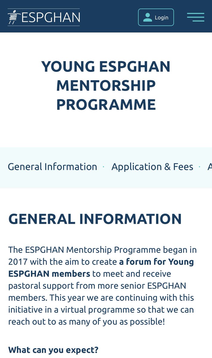 We all need some guidance for our career development, or just to navigate the sea of opportunities available 👉🏻 Join Young ESPGHAN Mentorship Programme | ESPGHAN Preliminary Application Deadline: Feb 15 espghan.org/knowledge-cent… See the comments for mentees’ feedback