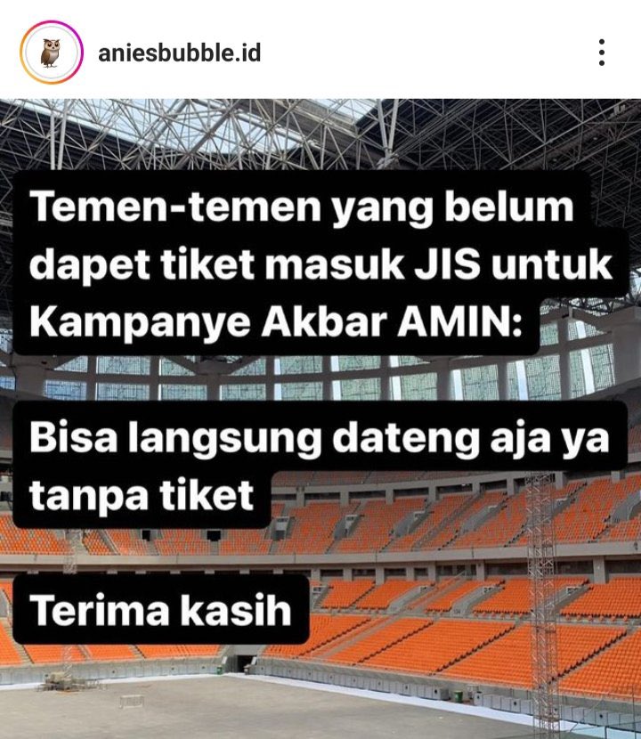 Semangat ya…

AMIN kan JIS ☝🏻
AMIN kan Jakarta ☝🏻
AMIN kan Indonesia ☝🏻

Wujudkan harapan kita,
Wujudkan harapan Rakyat Indonesia

PERUBAHAN lebih baik bersama AMIN ☝🏻

Selamat datang wahai sahabat
Ayo ajak serta handai taulan
Bersama kita suarakan
Semangat perubahan ✊🏻