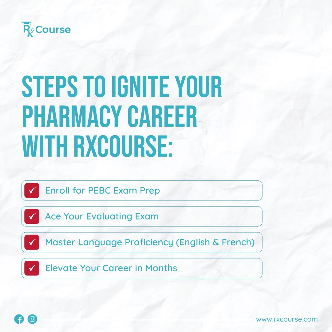 Rx_Course's tweet photo. Worried about where and how to start with your career as a pharmacist?
You can get detailed information on it at https://t.co/cC82krxrmH 
#rxcourse #pebcexams https://t.co/lqAyAFznZW