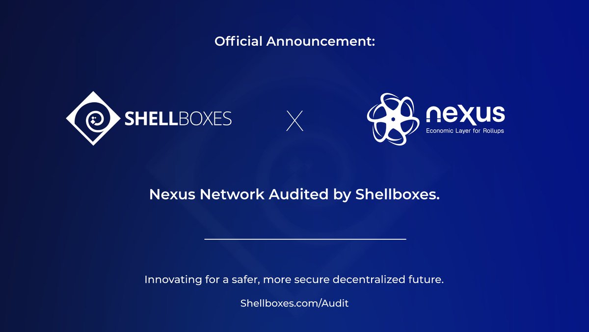 🛡️ Exciting News! 🚀 We're thrilled to announce the successful completion of our latest audit for @NexusNetwork_0x contracts and off-chain bots. 🌐 @NexusNetwork_0x provides Native Yields to Rollups in the most decentralized and non-custodial way. 📊 Full Audit Report:…