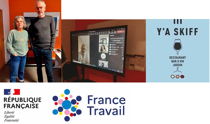 Merci à Séverine et Olivier du restaurant le Y’A Skiff de l'🏝️’d' Ouessant qui ont renouvelé leur confiance à l’agence France Travail Brest Iroise pour le recrutement de leurs serveurs et cuisiniers. un job dating hybride très concluant. 👏aux équipes. #AvecFranceTravail
<a href="/yaskiff/">YASKIFF</a>