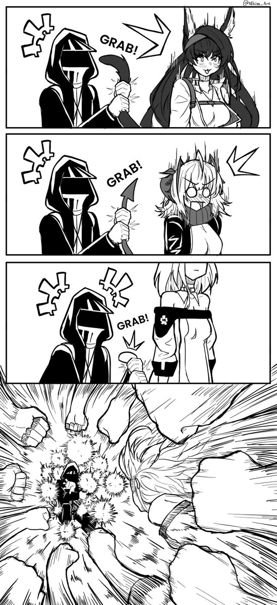 Doctor's Tail Grab Prank.

#Arknights #アークナイツ #明日方舟 