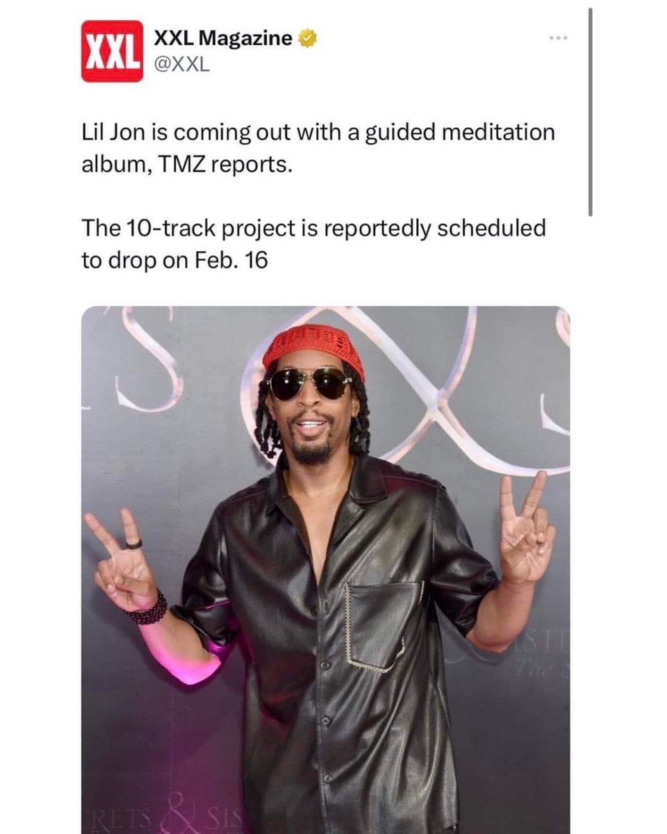 Lil Jon: with your eyes closed, take a deep breath.

Me: OKAAAY!!!