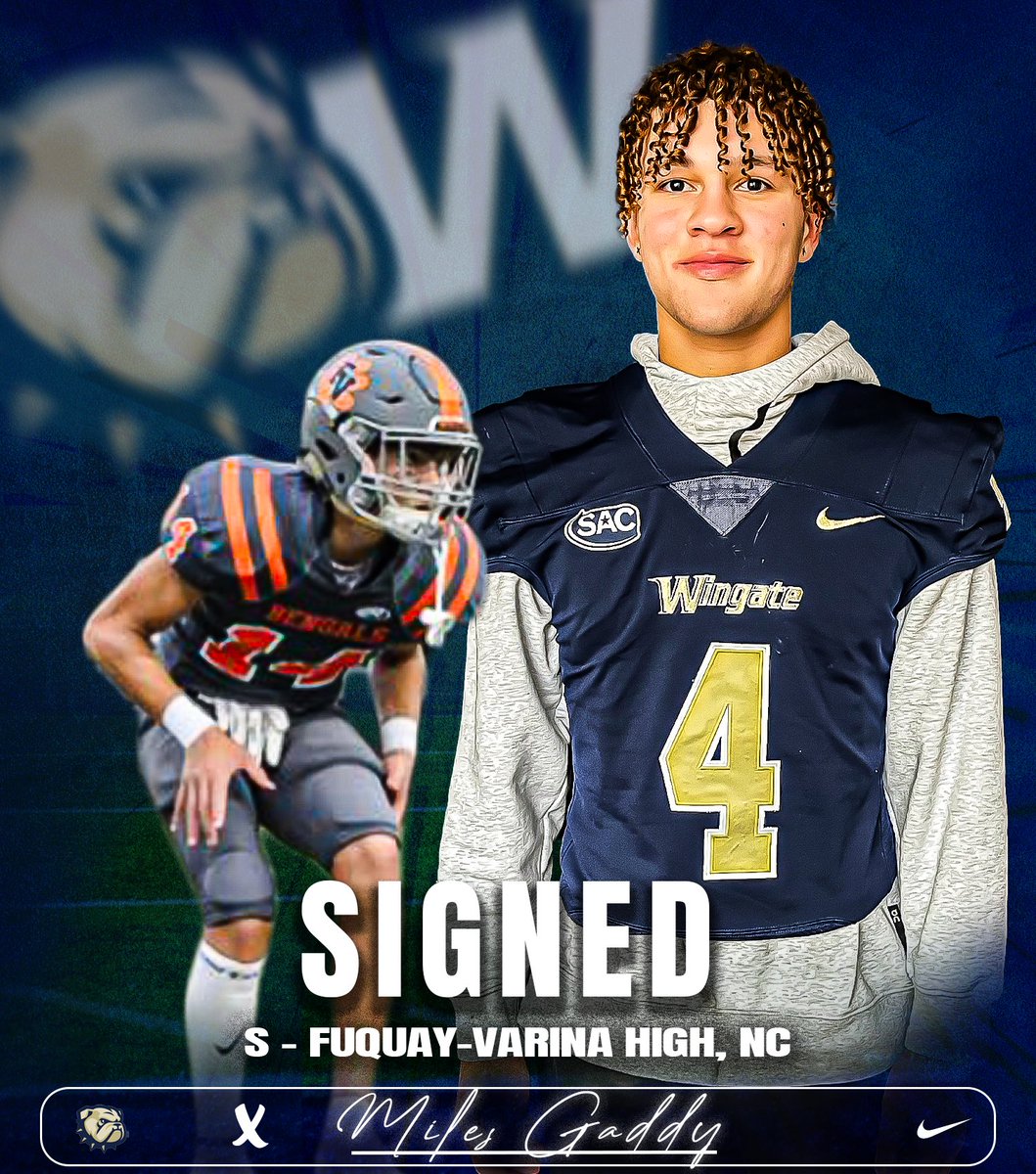 ✍🏽SIGNED 

Welcome to the Wingate family <a href="/milesgaddy_/">Miles Gaddy</a> 
#OneDog #NSD24