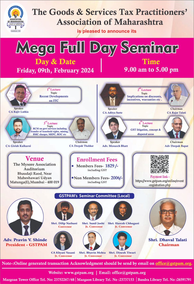 MonarchGST's tweet photo. Looking forward to interact on the subject of "GST LITIGATION" on 09.02.2024.

#GST #taxprofessional #advocate #monarch  #monarchbhatt #FAIRLAW https://t.co/rUx1Jut5gW