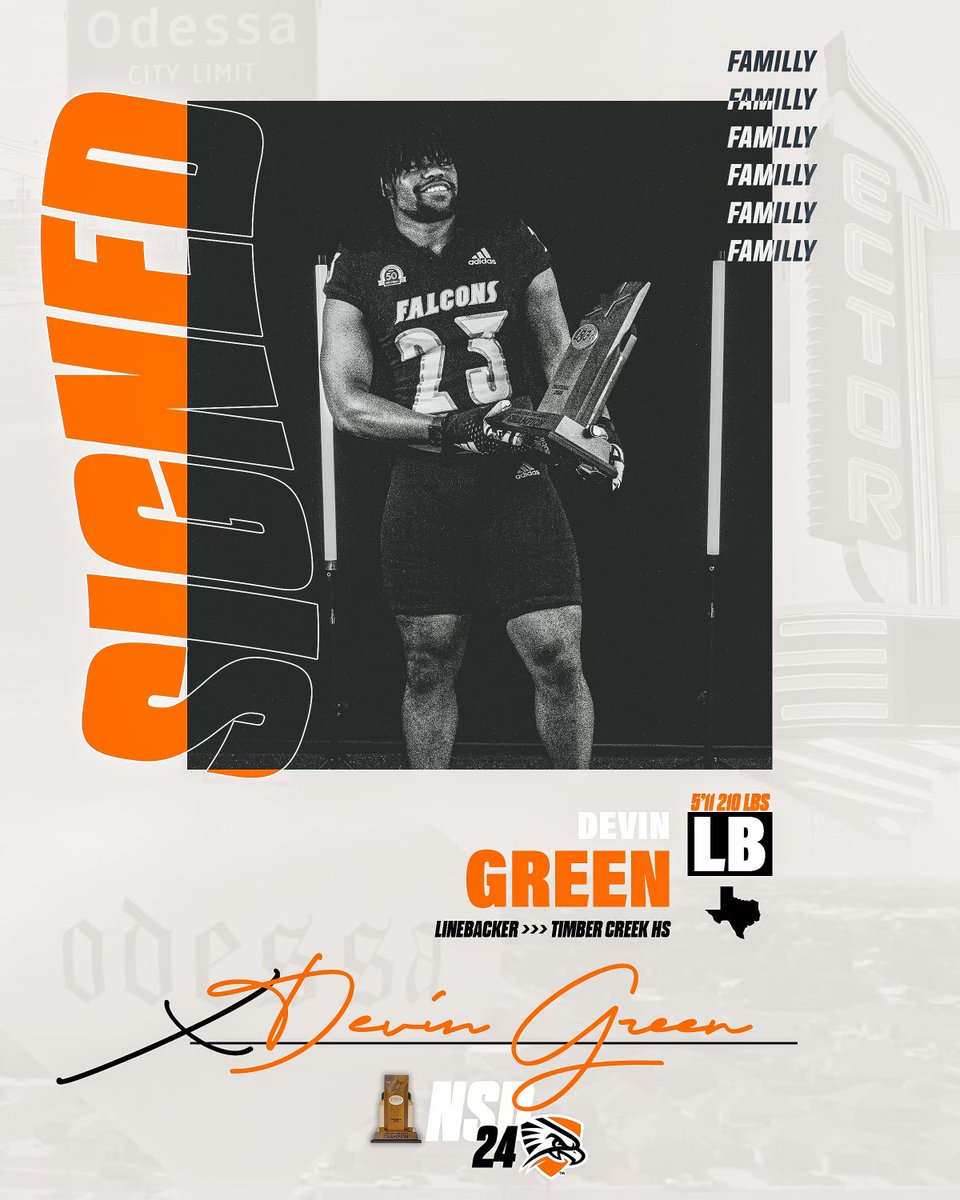 Welcome to the #FAMILLY 
<a href="/23DevinGreen/">Devin Green</a> 
Linebacker
Timber Creek HS