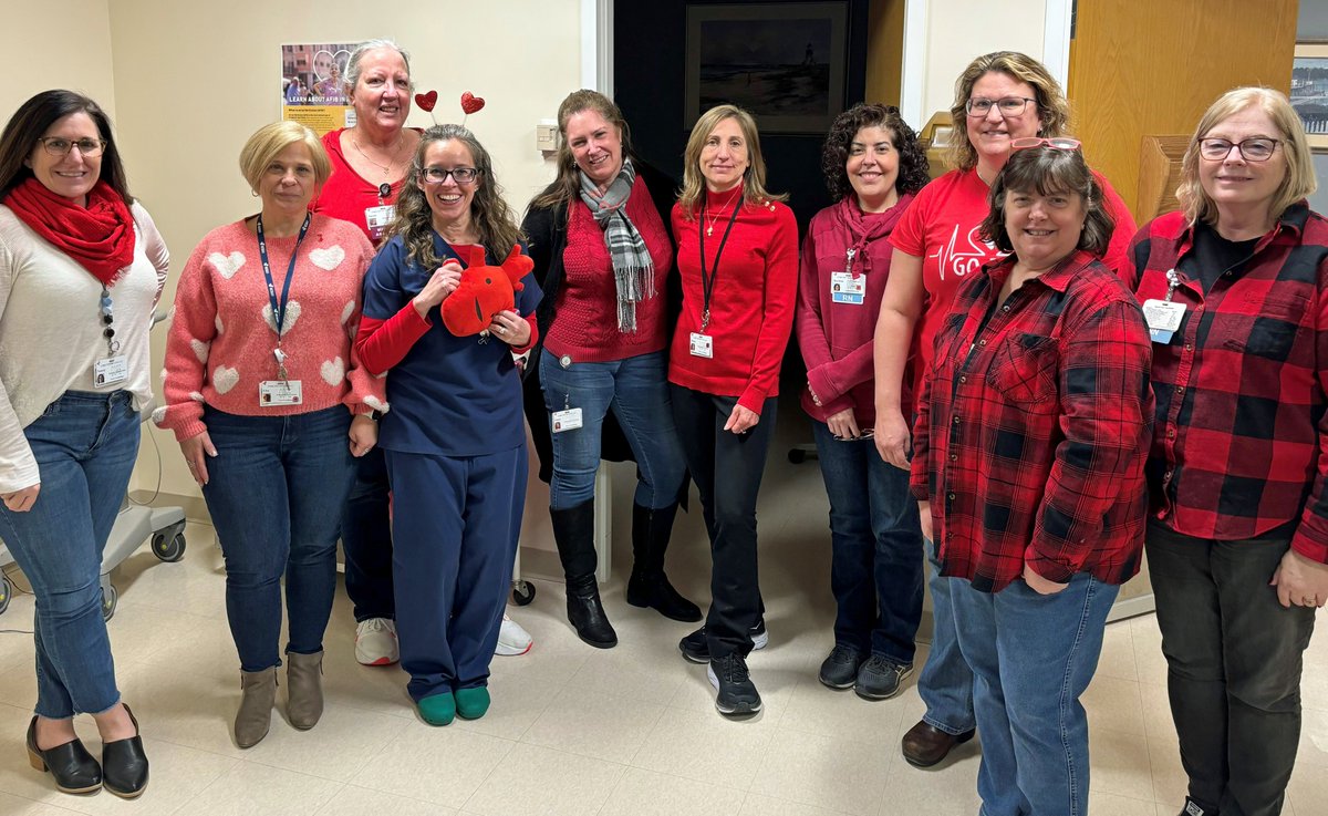 Our Core Cardiology team celebrating #WearRedDay and raising awareness about cardiovascular disease!♥️