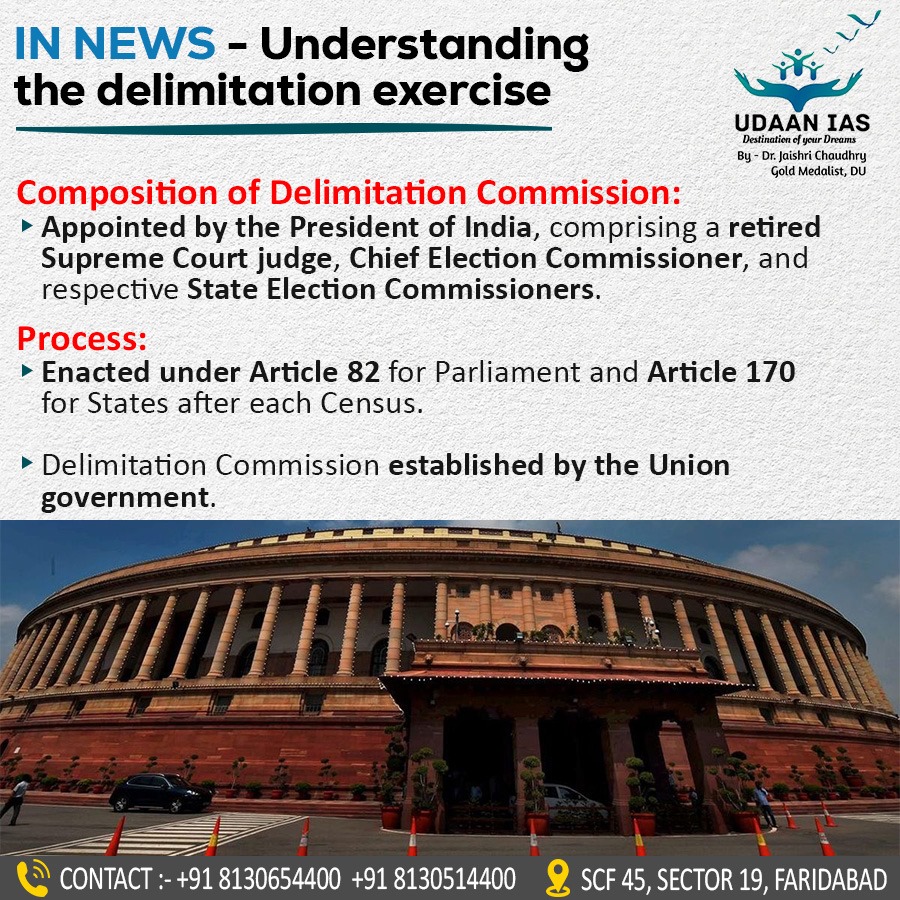 udaan_ias's tweet photo. Understanding the delimitation exercise #ias #ips #upsc #hcs #HAS #HPSC #HPPSC #CSIR #SO #ASO #UPPSC #DSSB #IB https://t.co/9diyfcftOF