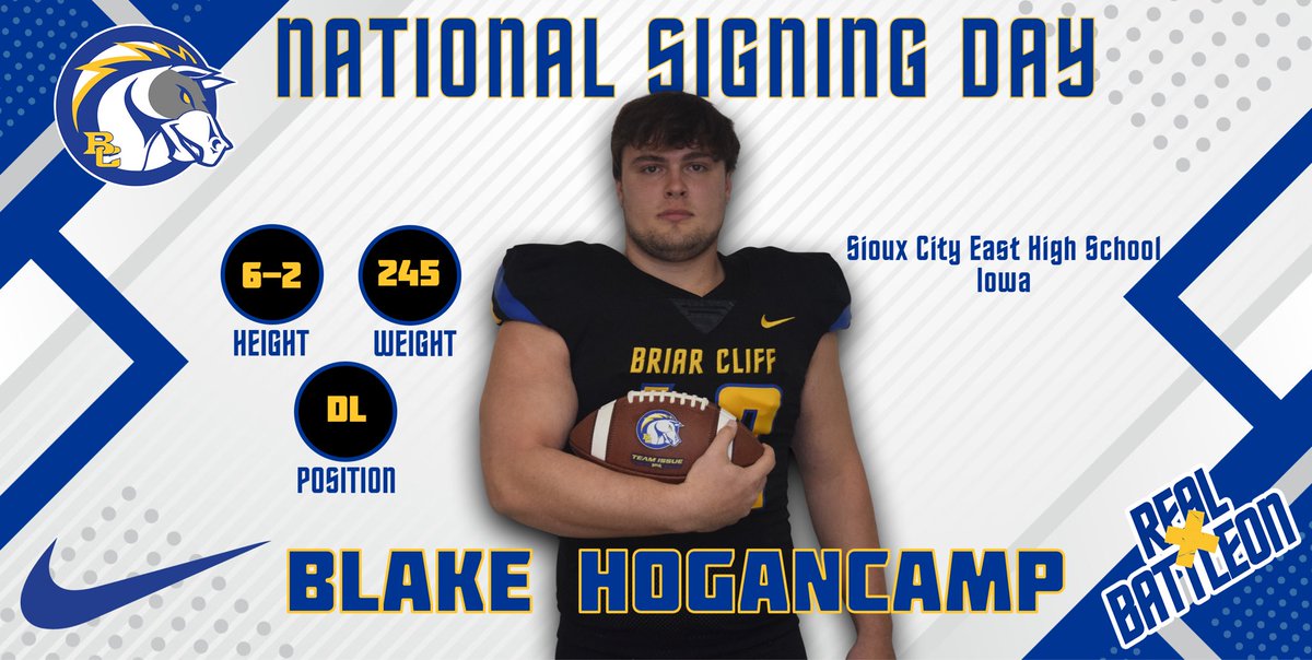 BriarCliffFB's tweet photo. NSD24‼️
✍️| Blake Hogancamp
📍| Sioux City East HS 
🚨| Defensive Line
🎥| https://t.co/a5vgAtzAzA

#BattleOn | #ALLIN https://t.co/RupI8gtjC9