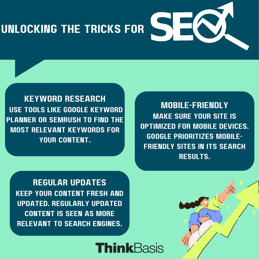 thinkbasis's tweet photo. Having trouble mastering SEO? check out these tips! 📊💼

#Business #Tips #SEO https://t.co/sQimSVrUxk
