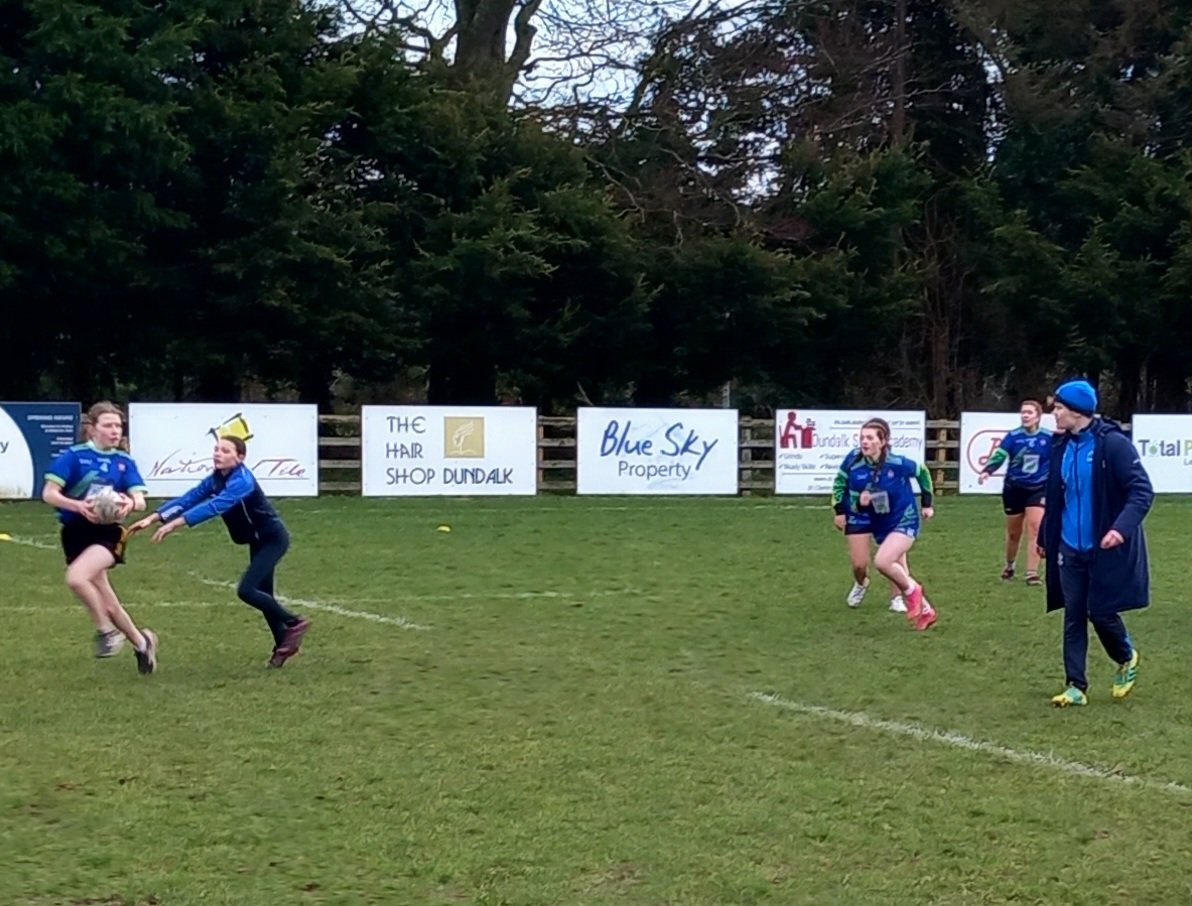 NorthEastWDO's tweet photo. Lots of running rugby at @NELBIRFU First Year Girls Touch Rugby Blitz in @DundalkRFC last week! @LeinsterBranch @mercy_navan @ratoathcollege @DGSdundalk @loretonavan #fromthegroundup https://t.co/ZCeDQhyb7f
