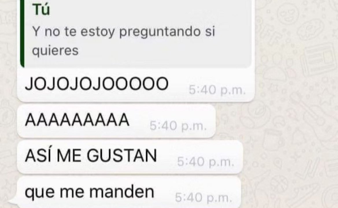que me manden