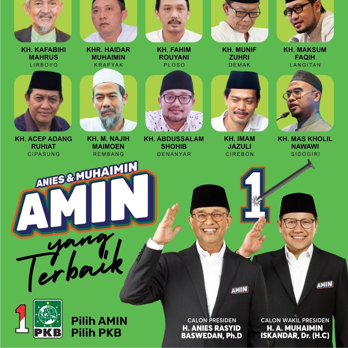 samid_bip's tweet photo. Kiai besatu membangun negeri lepaskan negeri dari cengkraman oligarki dan politik dinasti 🇲🇨💚🇲🇨

#KyaiBergerak01
#AMINajaDulu

@aniesbaswedan
@cakimiNOW https://t.co/hz9CADcGS0