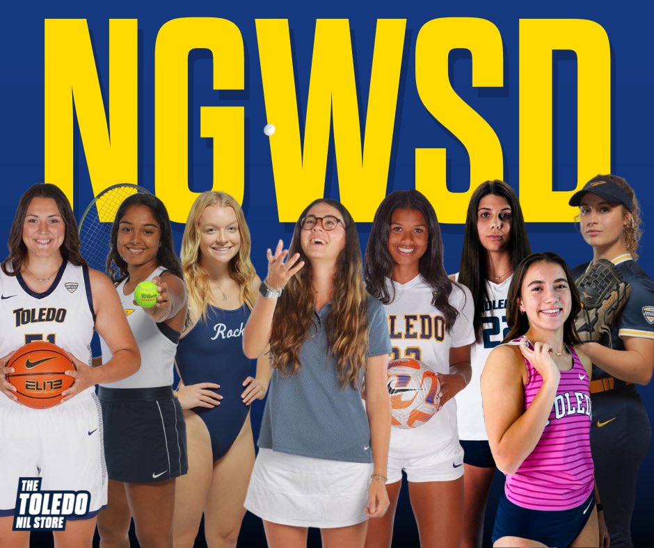 toledonilstore's tweet photo. Happy #nationalgirlsandwomeninsportsday !!! We love our athletes and you should too! 🥳
#toledoathletics #womeninsports #femaleathletes #toledosoftball #toledotrackandfield #toledowomensbasketball #toledosoccer #toledoswimanddive #toledovolleyball #toledogolf #nilstore https://t.co/si0wJR81I2