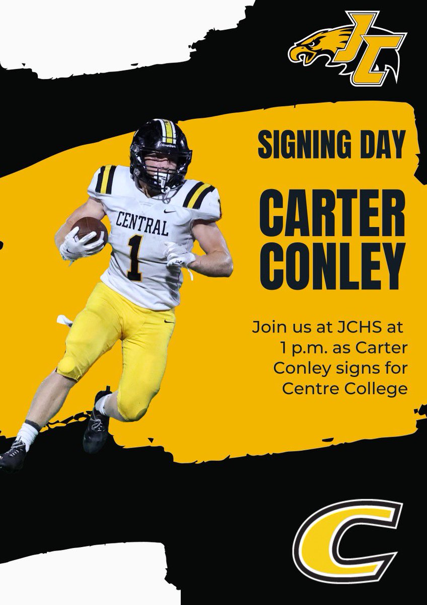 Congratulations to Carter Conley and his family!