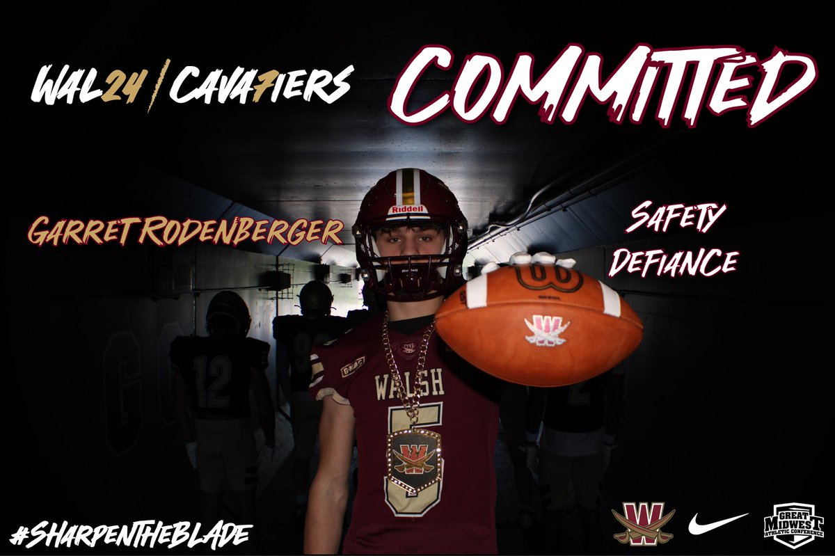 I am excited to announce that I am officially committed to <a href="/WalshUFootball/">Walsh Football</a>!! Thank you to everyone has helped me along the way. <a href="/CoachAlvarez35/">Aaron Alvarez</a> <a href="/CoachFank1/">John Fankhauser</a>