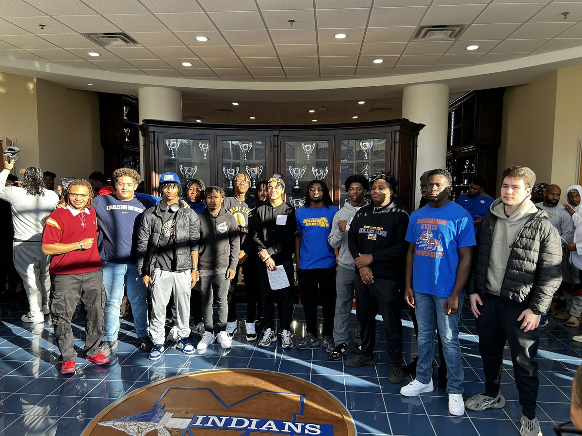 Bigger than football🙏🏾without my bros this opportunity would not be possible. Forever blue and gold… #signingday