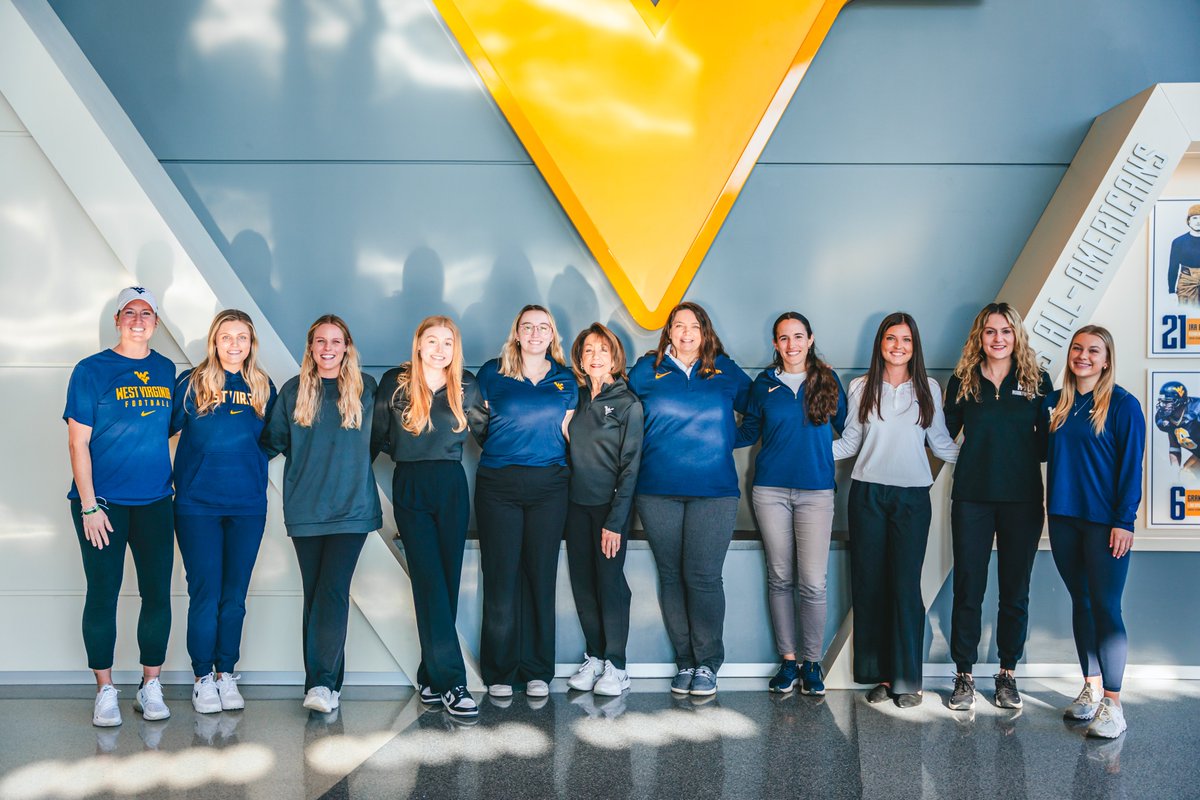 WVUfootball's tweet photo. Our program is better with this talented, hard-working group a part of it. Happy #NGWSD! https://t.co/HQ0O182qas