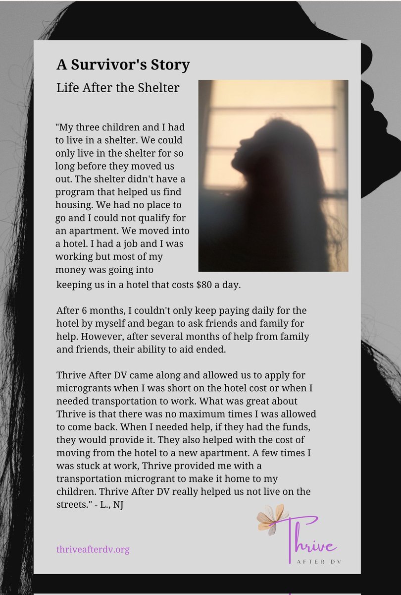 ThriveAfterDV's tweet photo. We are small but mighty! Changing lives through our micro grants aids survivors of #rape, #coercivecontrol, other forms of #domesticviolence avoid homelessness, car repossession, and food insecurity.  Help more survivors thrive with our online auction 
https://t.co/WQZyagtvKT https://t.co/1CqDU9eN3m