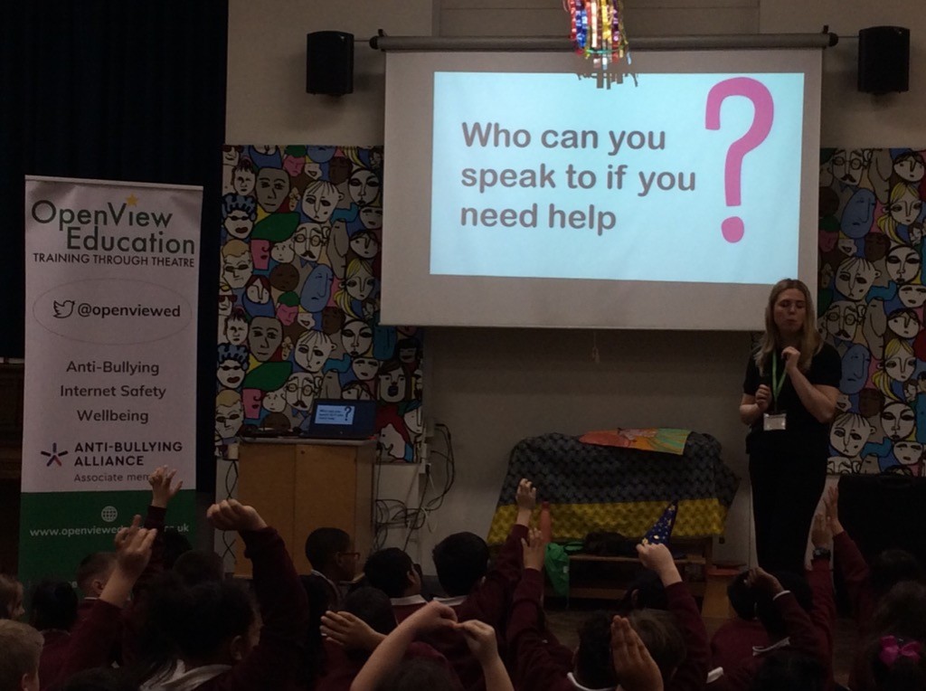 Our Reception and KS1 children learned a lot this morning about #onlinesafety with Katie and Patrick the Puppet from @openviewed Thanks so much for your visit #KeepingChildrenSafe #SaferInternetDay2024 #onlinesafetyeducation #KeepingSafeOnline