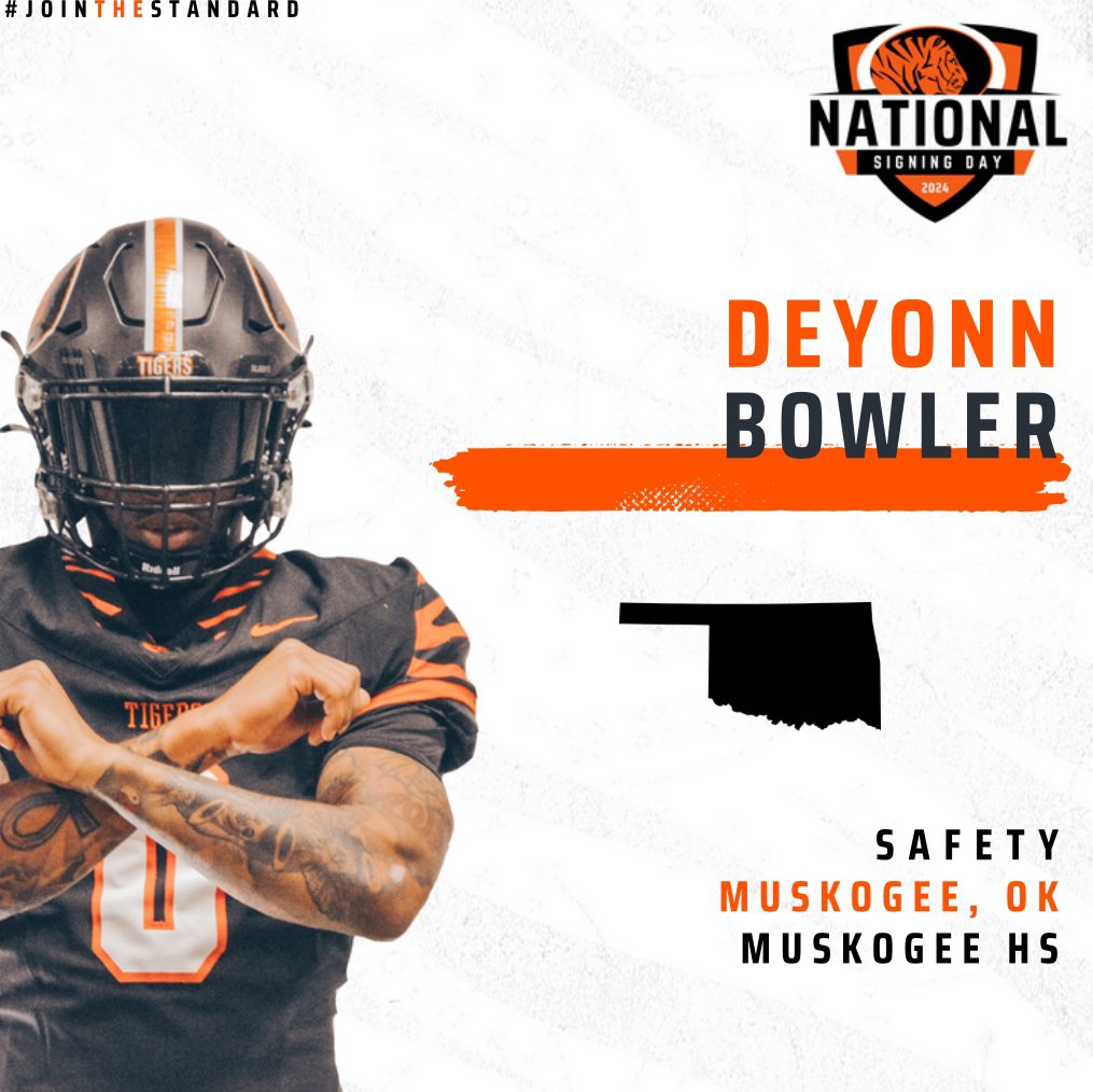 ECUTigersFB's tweet photo. Coming to us from Eastern Oklahoma! Welcome @DeyonnB https://t.co/jNfaxUzHqU