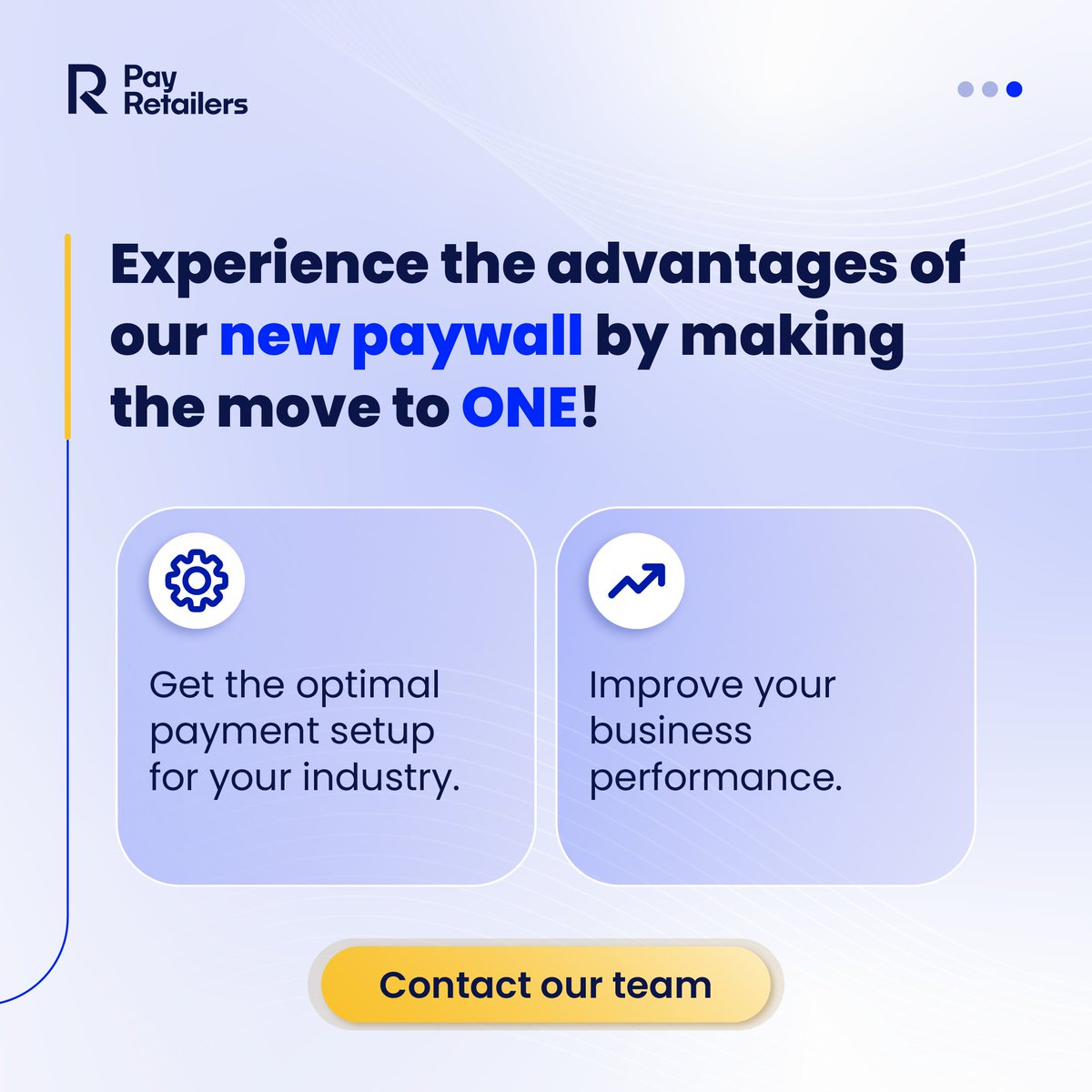Experience a more user-friendly interface, effortlessly configuring your brand colors and logos, with our customized checkout #update.

Only in the new payment processing platform from PayRetailers: ONE. 

Ready to elevate your user experience? 💻🔒 

lnkd.in/gdJnjafy